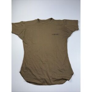 Kaos‎ "Feel The Difference" 90% Tactel Nylon 10% Spandex L Shirt Brown